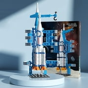 130PCS Building Blocks Toys for 6+ Years Kids Gift Idea Life Space Exploration Shuttle Toys, Space Toy Space Launcher for Boys Girls