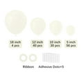 thumbnail image 1 of 130PCS Different Sizes Of Ivory Party Latex Balloons For Birthdays Baby Showers Graduations Weddings Gender Reveals Anniversary Party Decorations, 1 of 8