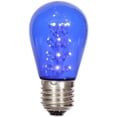 thumbnail image 1 of 130V 1.3W S14 Transparent E26 Nickel Base LED Bulb, Blue - Pack of 5, 1 of 1