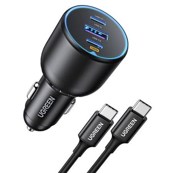 130W 3-Ports Fast USB Car Charger