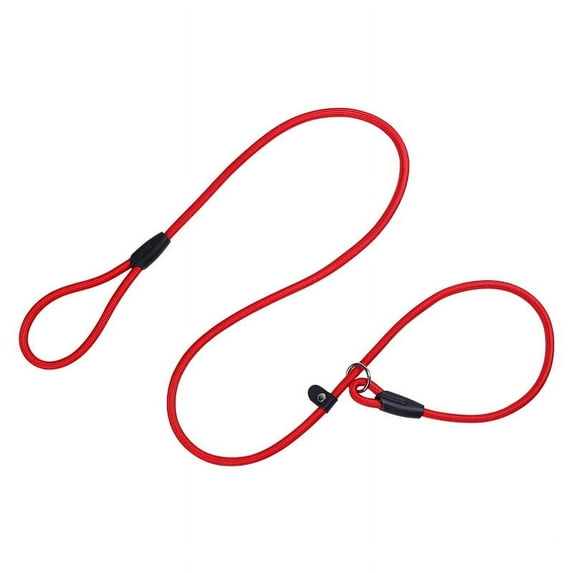 130cm Durable Nylon Slip Lead Dog Leash Adjustable Pet Puppy Training Collar Loop Rope Red Blue Black