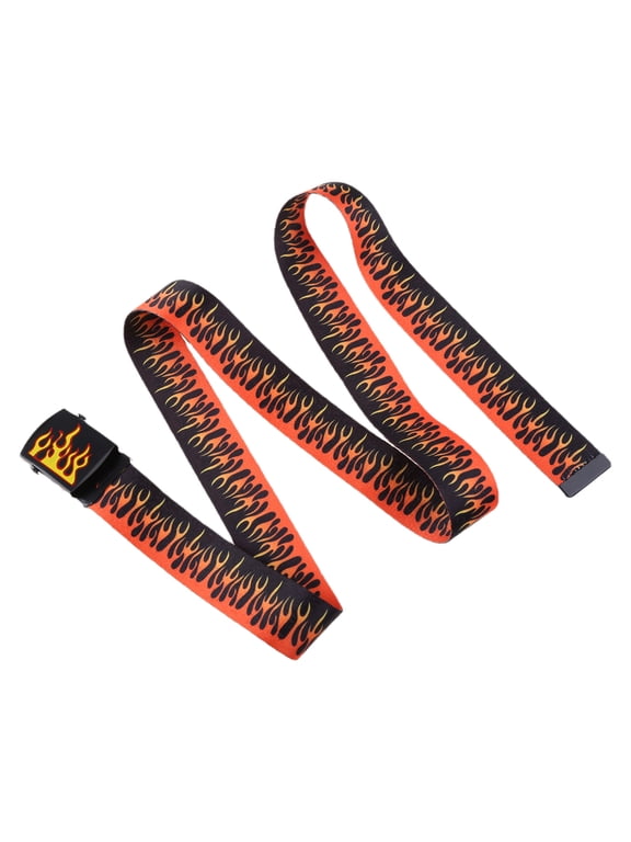 130cm Length Canvas Belt Adjustable Regular Size Strap Webbing Waist Belts Men Women Clothing Accessories