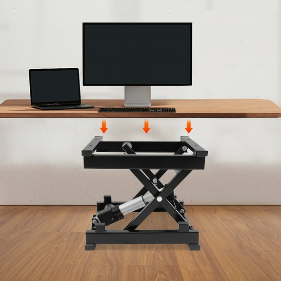 130lbs DC 24V Lift Table, Self-Locking Safety Remote Warehouse Handler