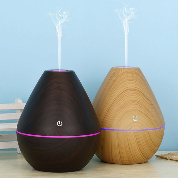 130ml Humidifier, 7 Color LED Night Lights, Auto Shut-Off, Cool Mist Humidifier for Bedroom Office Home to Relieve Dry Air and Stress