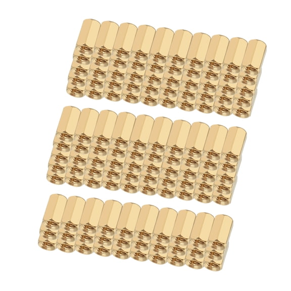 130pcs Brass Straight Female Thread Hex Standoff Spacer M3x5x8mm