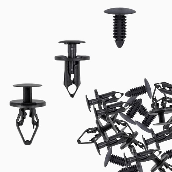 130pcs GM Push Rivet Clip Assortment Replaces 11589292, 21030249, 1605396 Fender Liner, Bumper, Door Trim Retainers Compatible with Chevy, GMC, Buick Trucks & SUVs