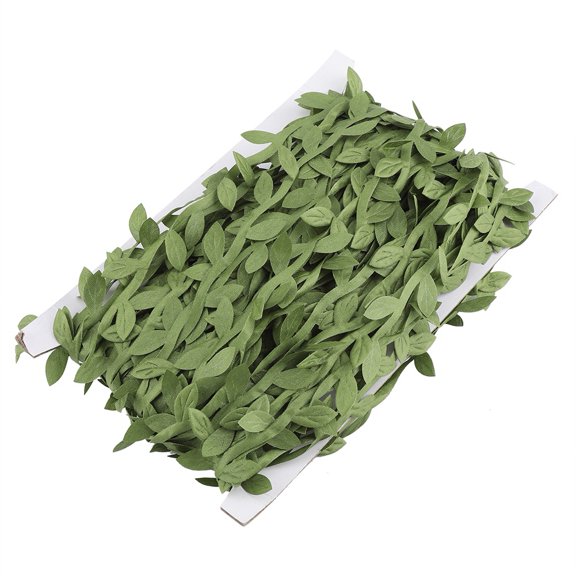 131 Ft Leaf Ribbon, Artificial Vines Leaves String Trim Ribbon Wild Jungle Botanical Greenery for Baby Shower Party Wedding Home Wreaths & DIY Craft