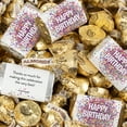 thumbnail image 1 of 128 Pcs Birthday Candy Party Favors Hershey's Miniatures and Gold Almond Kisses by Just Candy (1.58 lbs approx. 128 Pcs), 1 of 6