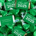 thumbnail image 1 of 128 Pcs Green Graduation Candy Party Favors Hershey's Miniatures and Green Kisses by Just Candy (1.58 lbs approx. 128 Pcs), 1 of 5
