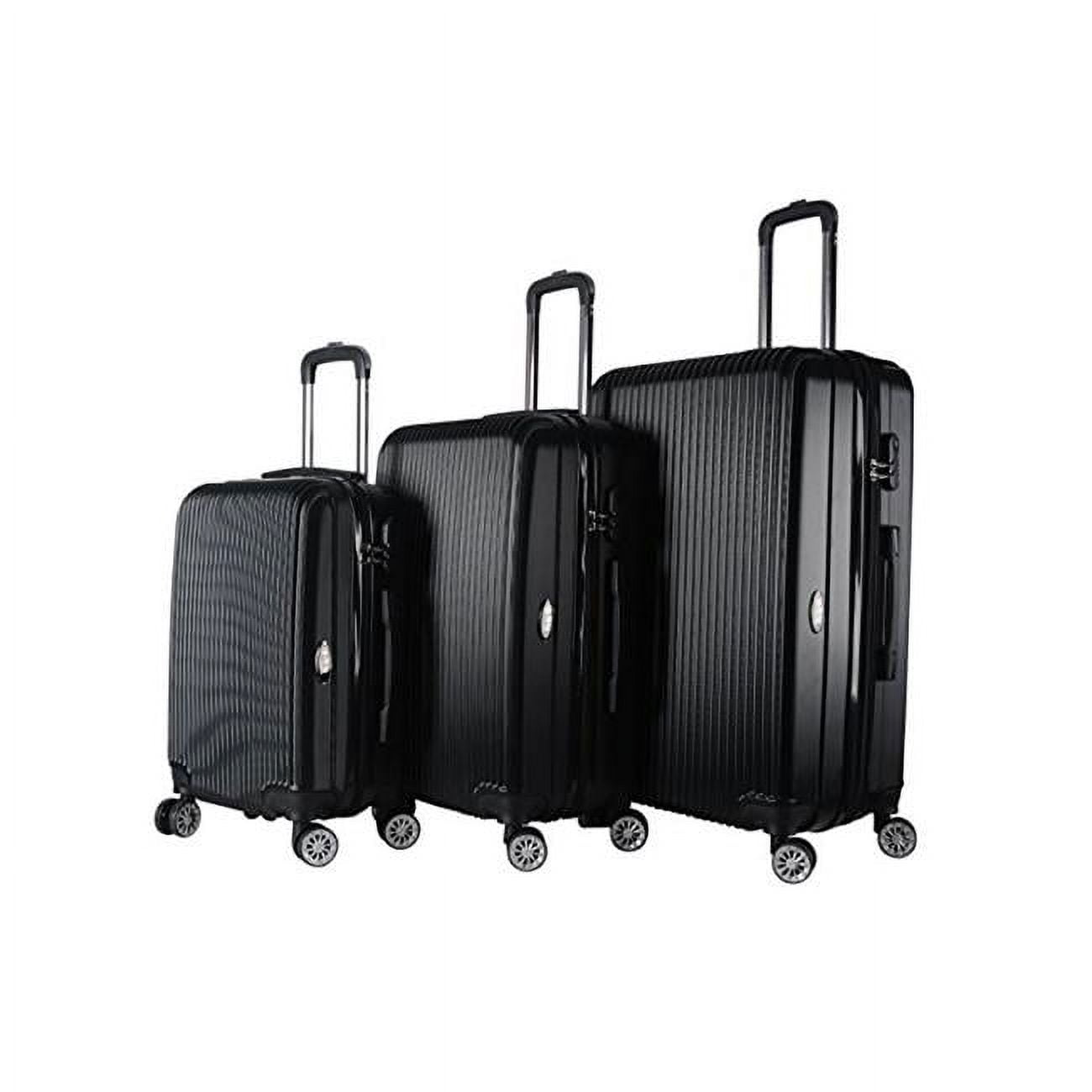 1310-Black Hardside Spinner Luggage Set - Walmart.com