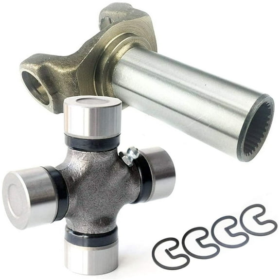 1310 Series Transmission Slip Yoke & U Joint Unbranded Aftermarket Replacement Fits GM Turbo 350, TH 350 & 700R4 Transmission, Replace for 2-3-6081X + 5-153X