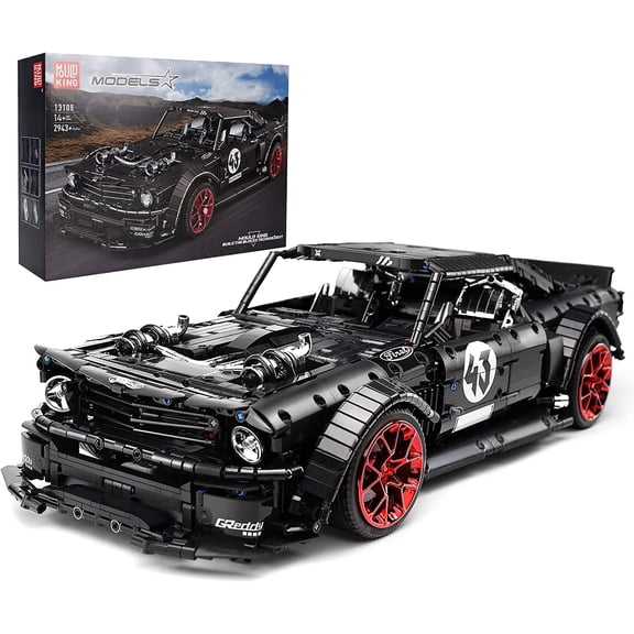 13108N Mustang Car Building Kits, MOC Building Blocks Set to Build, Gift Toy for Collections Enthusiasts(2943 Pieces, Static Versionl)