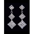 thumbnail image 1 of #13111 - Triple Diamond Drop Earrings, 1 of 2