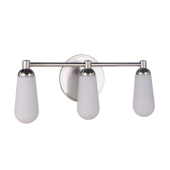 13122BNKPLN3 Craftmade Lighting Riggs - 3 Light Bath Vanity-9.5 Inches Tall and 21.5 Inches Wide