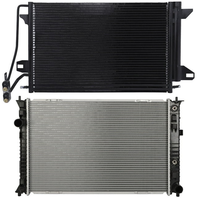 SCITOO 13126 Radiator + 3390 Condenser Fit 2007-2012 for Lincoln for MKZ