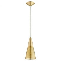 1316-80-Quorum Lighting-1 Light Pendant-13 Inches Tall and 6 Inches Wide-Aged Brass Finish    -Traditional Installation