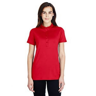 1317218 Under Armour Ladies Corporate Performance Polo Red/White 600 L
