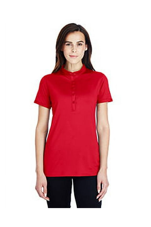 1317218 Under Armour Ladies Corporate Performance Polo Red/White 600 L