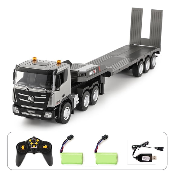1318 RC Platform Trailer 1/24 9CH Remote Control Trailer Truck Tractor 2.4G Radio Control Flatbed Tractor Toys For Kids