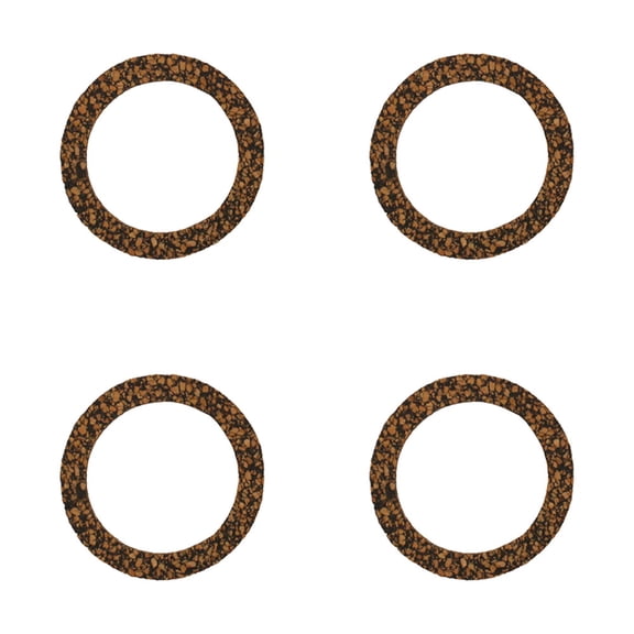 RAParts 13193D Four 2" OD Cork Gaskets for Fuel Bowl Fits International 480CK 580CK