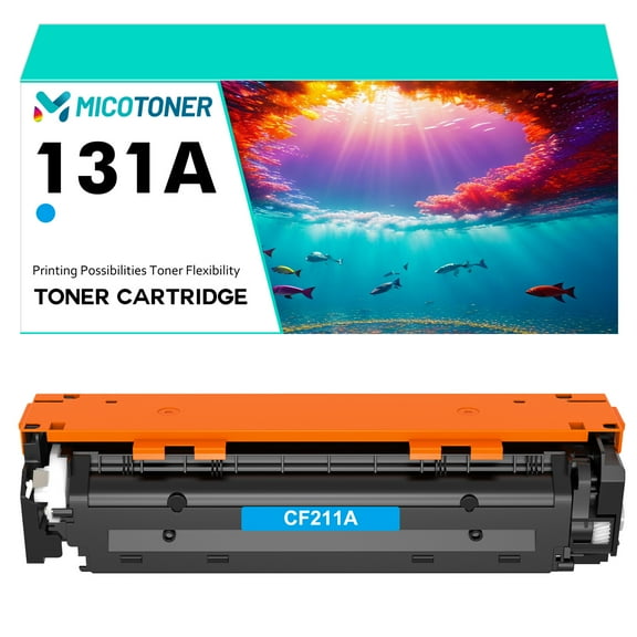 131A 131X Compatible Toner Cartridge for HP 131A CF210A 131X CF210X CF211A CF212A CF213A Work with Pro 200 color M251n M251nw MFP M276n M276nw Printer Ink(Cyan 1-Pack)