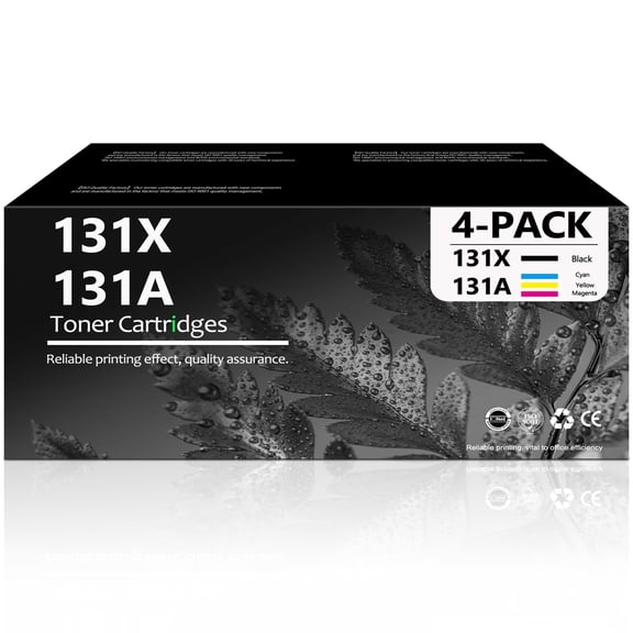 131X 131A Toner Cartridge Compatible for HP 131X 131A Combo Pack Toner Cartridges Printer (4-Pack)