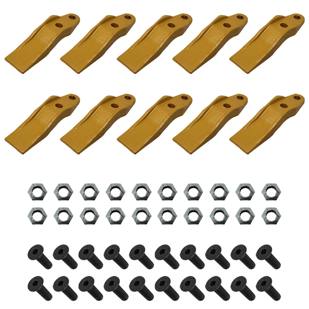 Unitooth 132-4720 Qty 10: Skid Steer Unitooth w/ Hardware Fits Caterpillar 216 ...