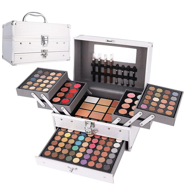Miss Rose 190 Colors Cosmetic Makeup Palette Set Kit Combination,Professional Makeup Kit for Women Full Kit,Makeup Pallet,Include Eyeshadow/Facial