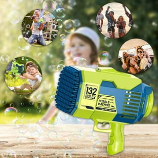 Kids Outdoor Bubble Gun for Kids and Toddlers, Chainsaw Bubble