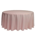 thumbnail image 1 of 132 Inch Round Polyester Tablecloth Blush, 1 of 3