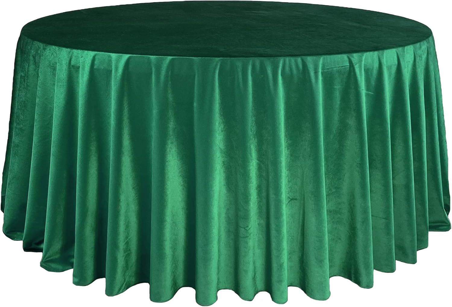  132 Inch Round Royal Velvet Tablecloth Black Linen Table Cloth for