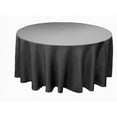 thumbnail image 1 of 132" Inch round Polyester Tablecloth 24 COLOR Table Cover Wedding Banquet", (Color: Charcoal Gray), 1 of 1