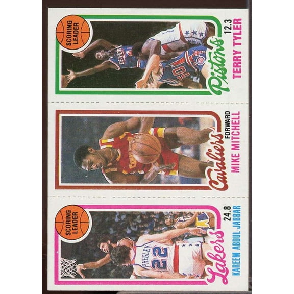 132 K.Abdul-Jabbar TL/56 Mike Mitchell/81 Terry Tyler TL Card 1980-81 Topps #43