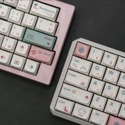 132 Keycaps Xda Profile PBT for Mechanical Keyboards Accessories Replacement English/Japanese Font Set for Mechanical Gaming Keyboard, Compatible with Cherry Gateron Kailh Otemu MX Structure