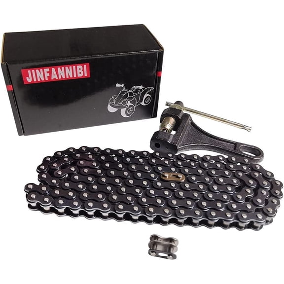 132 Link 420 Drive Chain & Chain Breaker Tool Kit for 50cc 70cc 90cc 110cc 125cc Pit Bike & Quad ATV