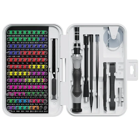 132 in 1 Precision Screwdriver Set, Magnetic Multi Bit Repair Tool Kit with Torx and Phillips Bits for Phone, Camera and Electronics