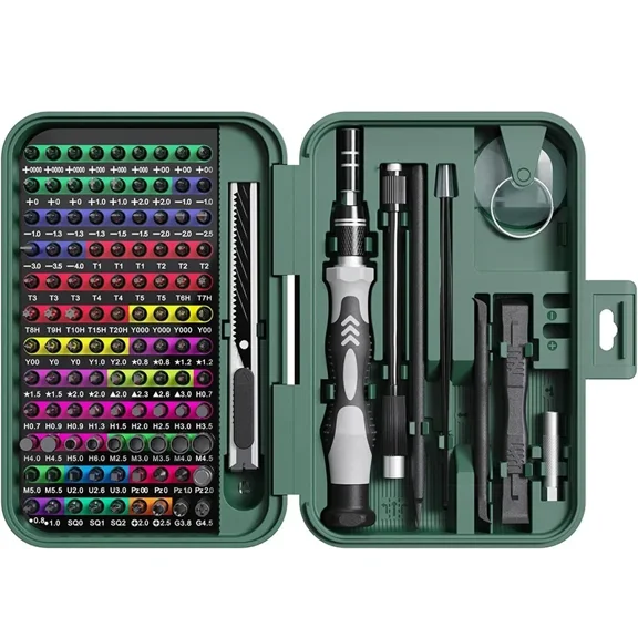 132 in 1 Precision Screwdriver Set, Magnetic Multi Bit Repair Tool Kit with Torx and Phillips Bits for Phone, Camera and Electronics