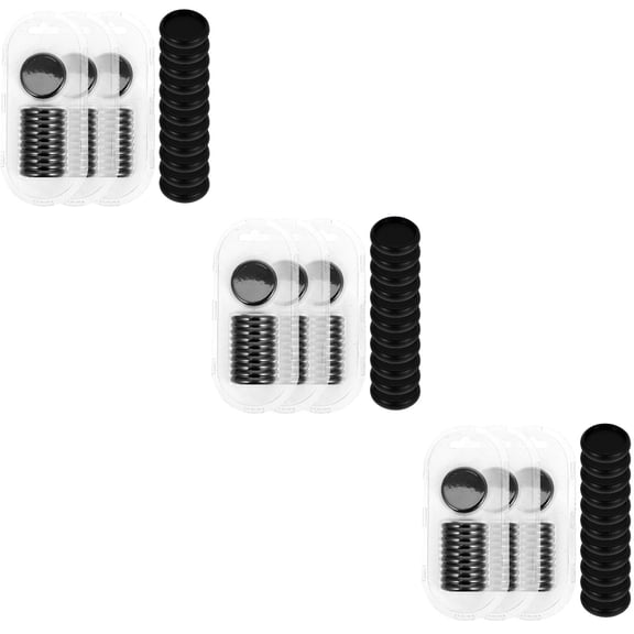 FENGGUIQU Black ABS Plastic Discbound Expansion Discs 132 Pieces for Notepads Planners Simple Design Home Office School
