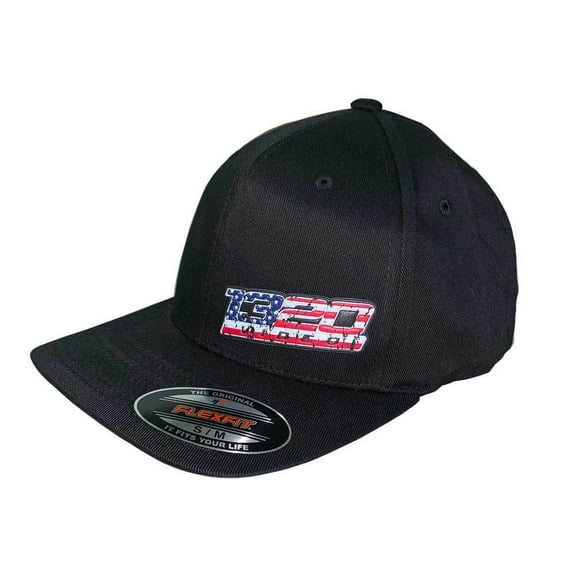 1320 Video 1320-US FLAGLXL American Flag Flex-Fit Hat, Large/XL