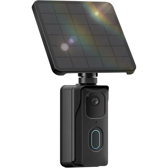 13200mAh Solar Charging Base Station for Blink Doorbell 2nd Gen, 4W High-Efficiency Solar Panel, IP67 Waterproof External Power Supply, Continuous Power to Blink Doorbell