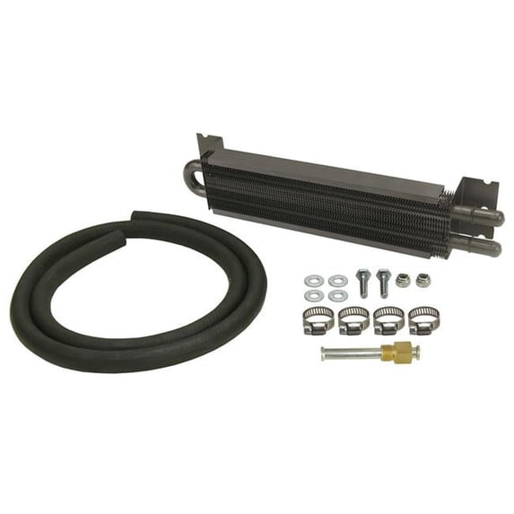 13222 12.75 x 1.75 x 2.5 in. Fluid Cooler Tube Type 0.34 in. Male Hose Barb Aluminum & Copper - Black Paint