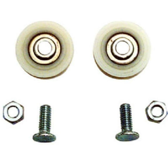 1324 1.25 in. Sliding Glass Door Bottom Roller, 2 Pack