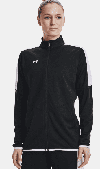 Womens black under armour jacket discount