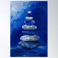 thumbnail image 1 of 1327 Stones Stacking Poster Wall Art, Modern Wall Decor For Living Room Bedroom, 8x12 UNFRAMED, 1 of 3