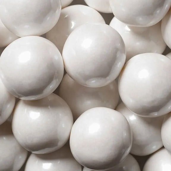 132ct White 1-Inch Gumballs - Bulk Party Candy For Favors, Candy Bowls And Displays (2.25lb)