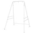 thumbnail image 1 of 133*137*180cm Wrought Iron Four-Legged Standing 200kg Three Rings Hanging Chair Frame White, 1 of 14