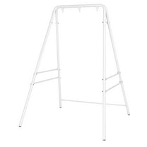 133*137*180cm Wrought Iron Four-Legged Standing 200kg Three Rings Hanging Chair Frame White