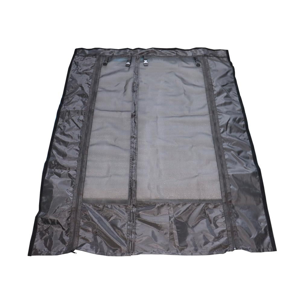 133*180cm Textilene Net Rv Anti-Mosquito Insect Door Curtain Camper Sunscreen Breathable Full Coverage Roller Blinds