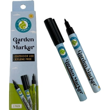 133 Supply 2 Pack Garden Markers for Plant Labels for Seedlings Plant Tags Plant Markers Marker Pen