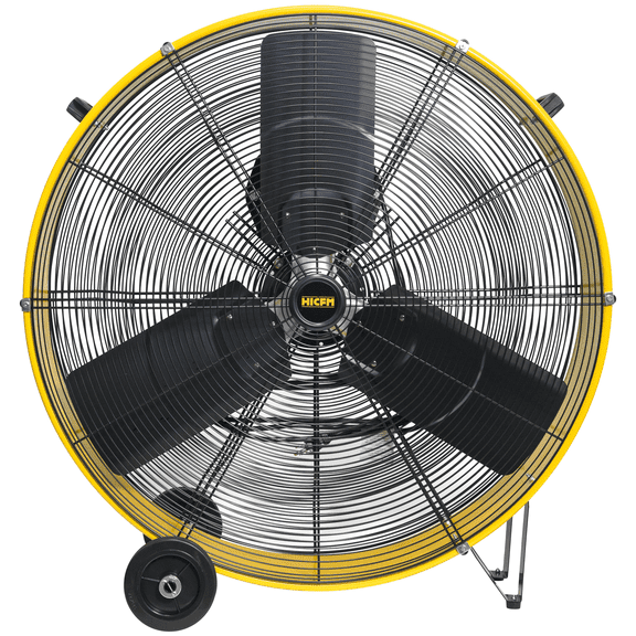 13300 CFM 30" Heavy Duty High Velocity Barrel Floor Drum Fan with DC Brushless Motor - UL Listed